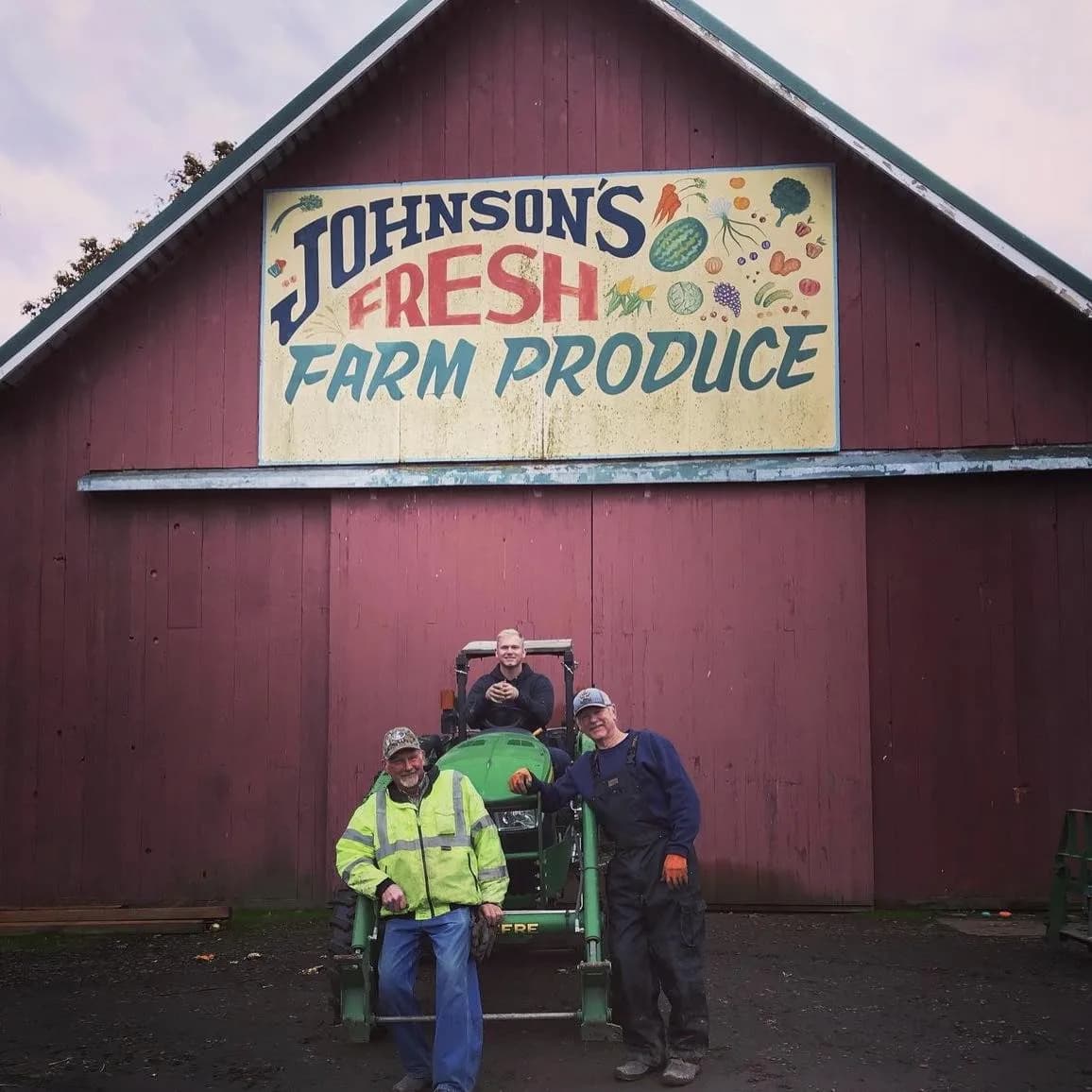 The Johnson Farms Fresh Farm Produce building.